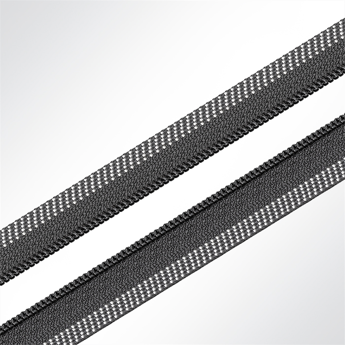 Halbketten Reißverschluss für Jalousien CT04 zum Hochfrequenz-Schweißen Meterware