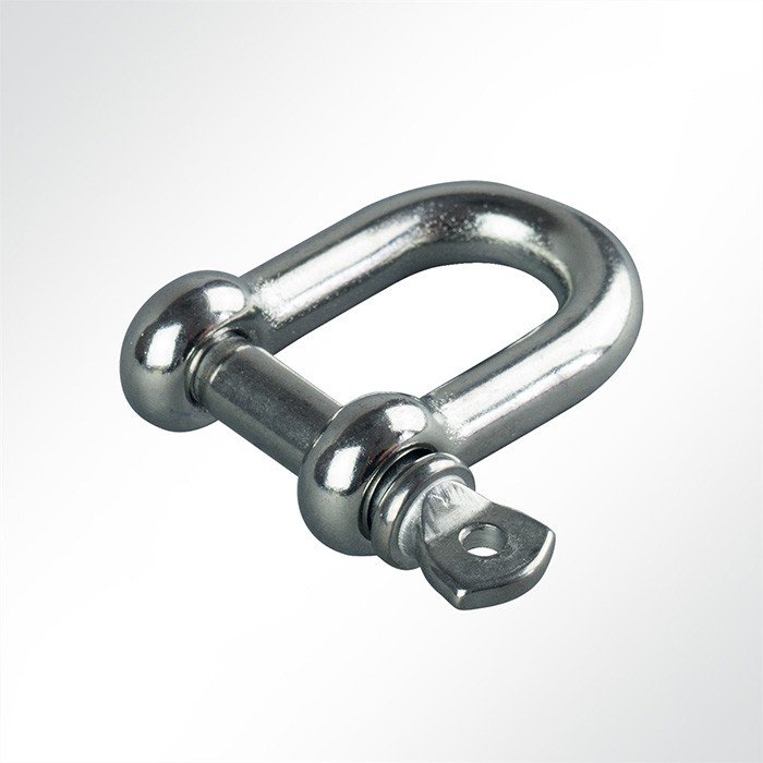 Gerader Schäkel Verbinder Nirosta mit Schraubbolzen