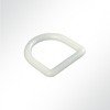 Vorschau D-Ringe Halbrundring Kunststoff schwarz 25x30x5mm Weiß